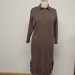 Tahari sweater dress, hunter green. Size S.